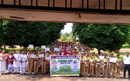 विश्व ओजोन दिवस पर एनसीसी कैडेटों ने कन्या शिक्षा परिसर में किया वृक्षारोपण