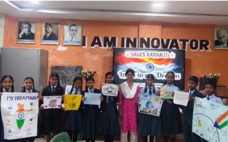 सेजेस करंजी में 'मेरे सपनों का भारत' पर भव्य चित्रकला प्रतियोगिता का आयोजन