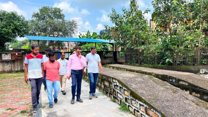 धरमपुरा में विकास की रफ्तार पर महापौर की नजर, सड़क चौड़ीकरण से बस्तर कला केंद्र तक निरीक्षण