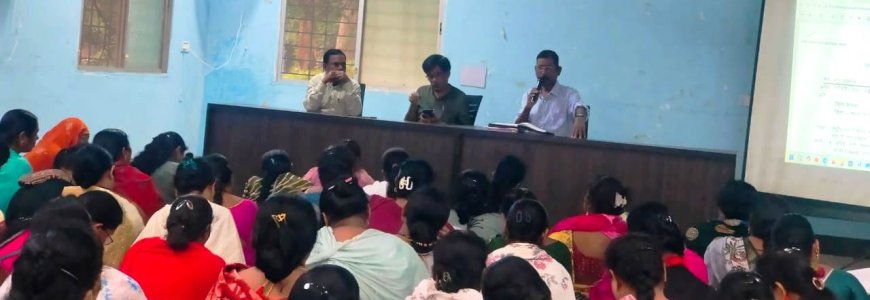टीबी मुक्त भारत अभियान, गीदम रोड स्वास्थ्य केंद्र में मितानिनों को मिला विशेष प्रशिक्षण